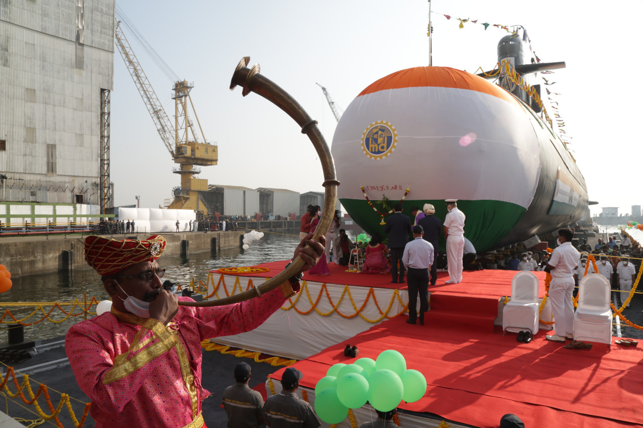 Fifth submarine of Project-75 - ‘Vagir’ launched