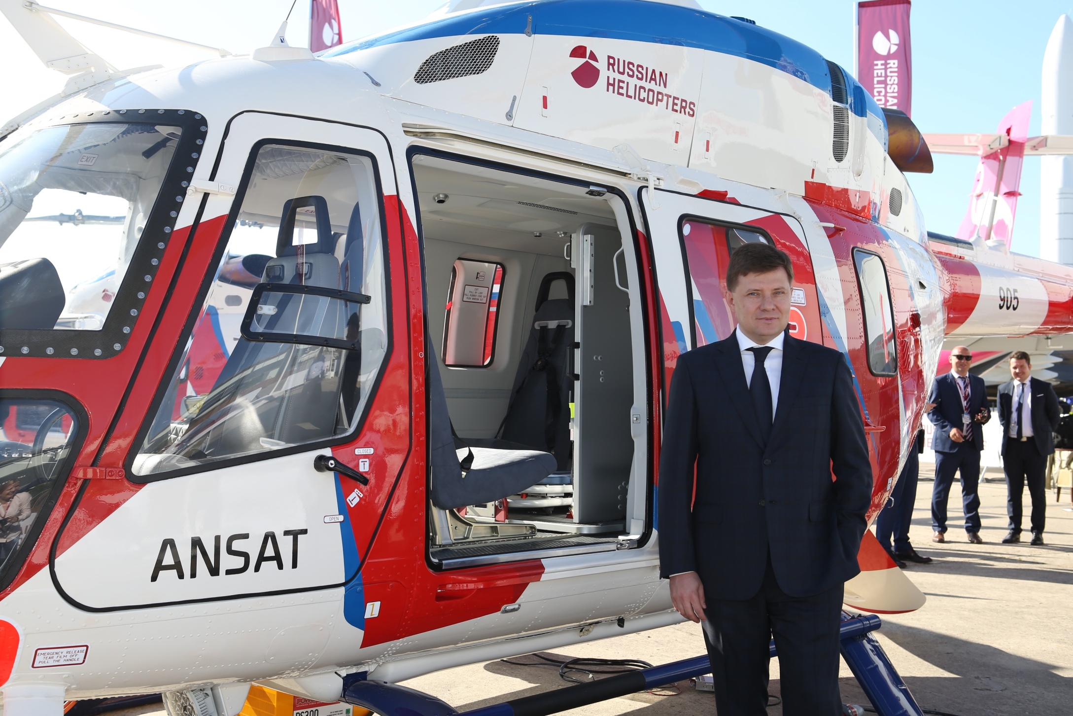 Ansat with a new satellite communication system at Paris Air Show