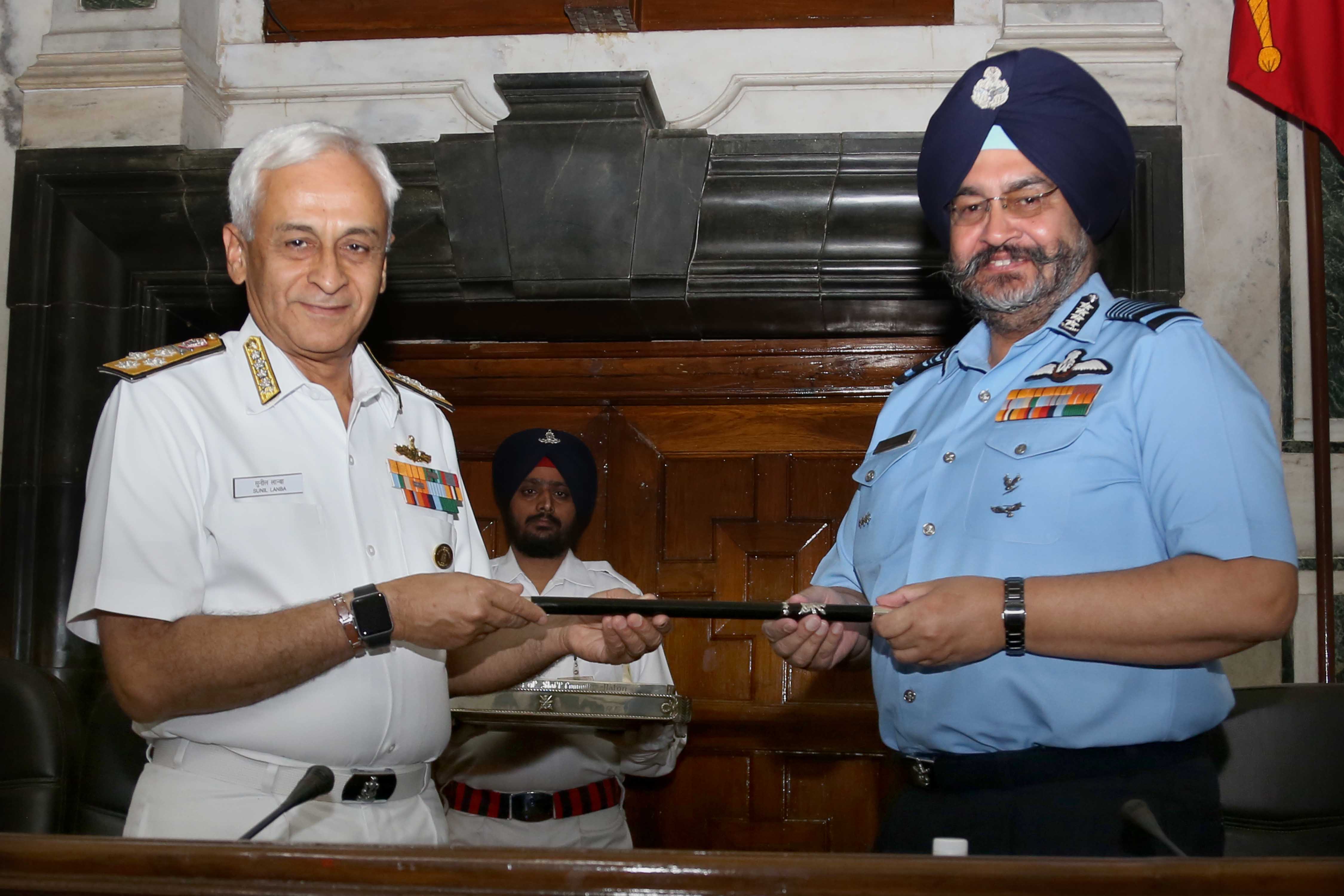 CAS Dhanoa receives baton of Chairman COSC