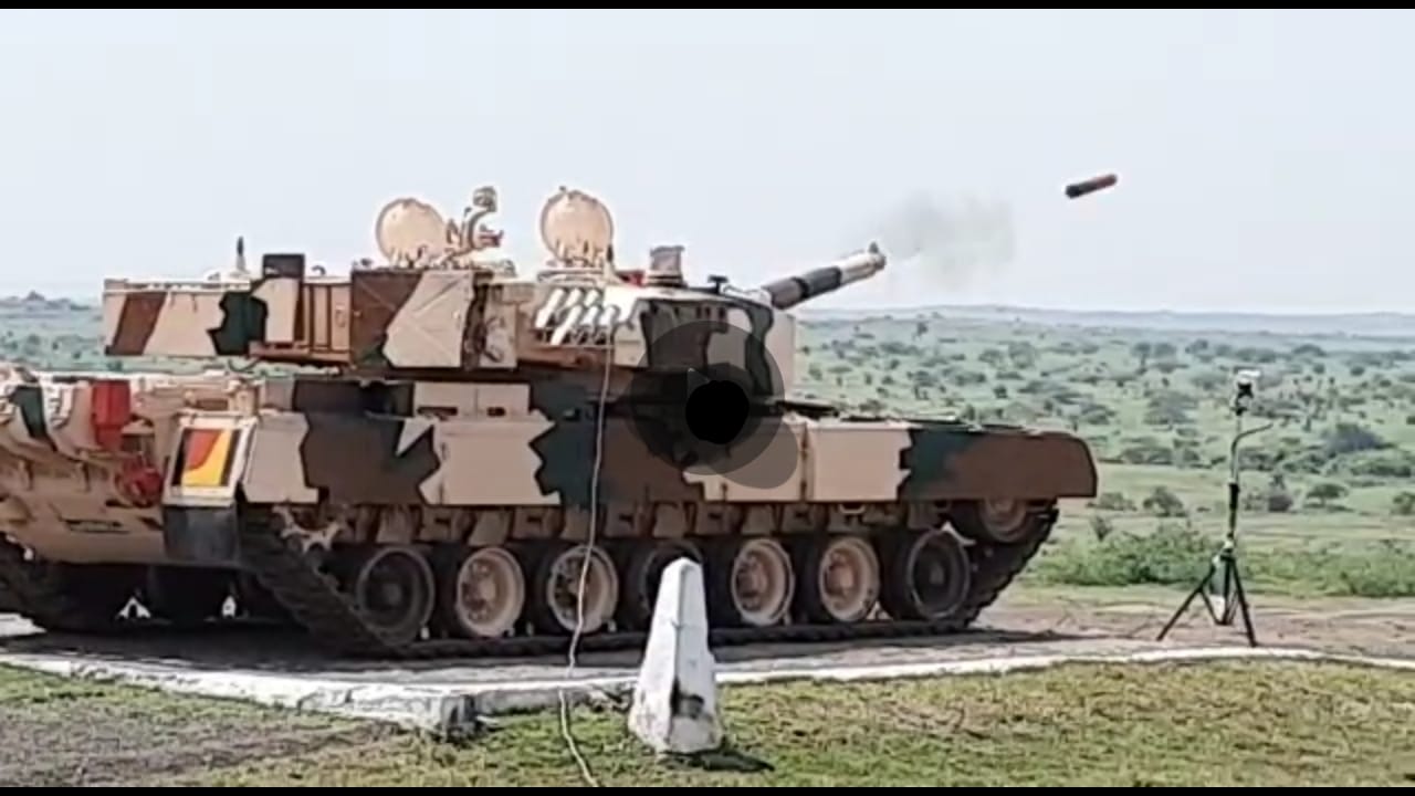 Successful test of DRDO's ATGM from Arjun tank