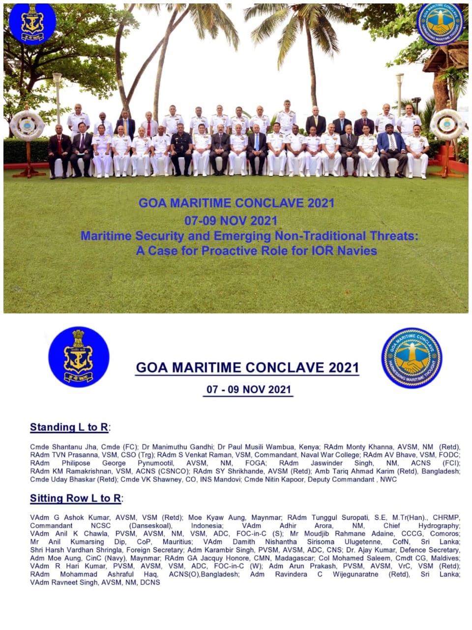 GOA MARITIME CONCLAVE – 2021