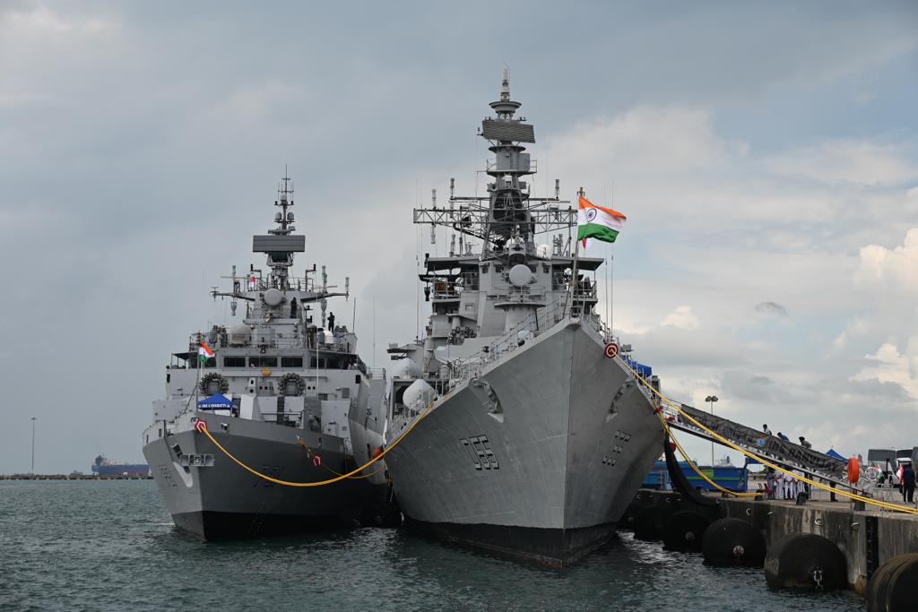 Indian Fleet in Singapore for SIMBEX 23