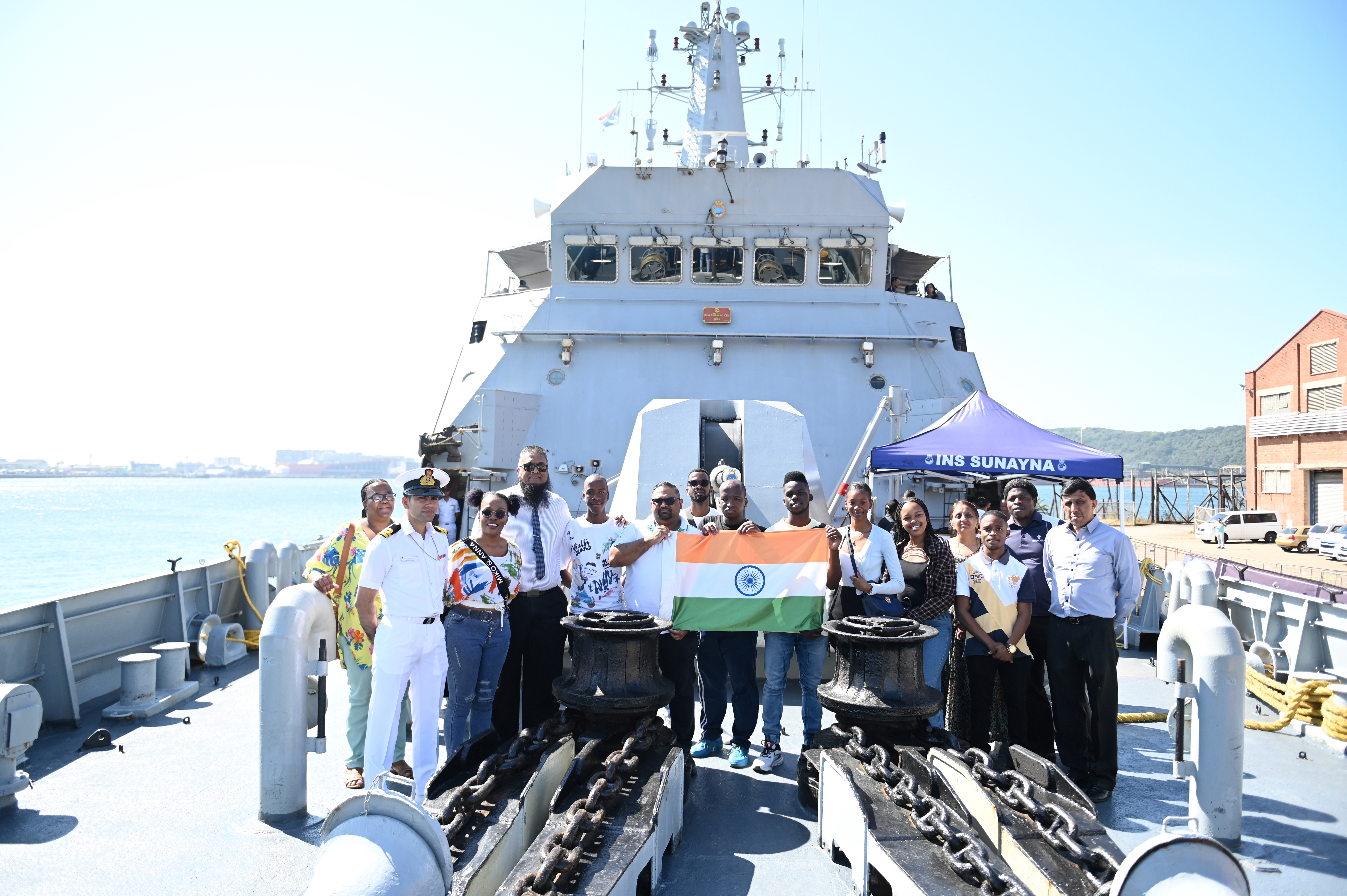 INS Sunayna visit to port of Durban