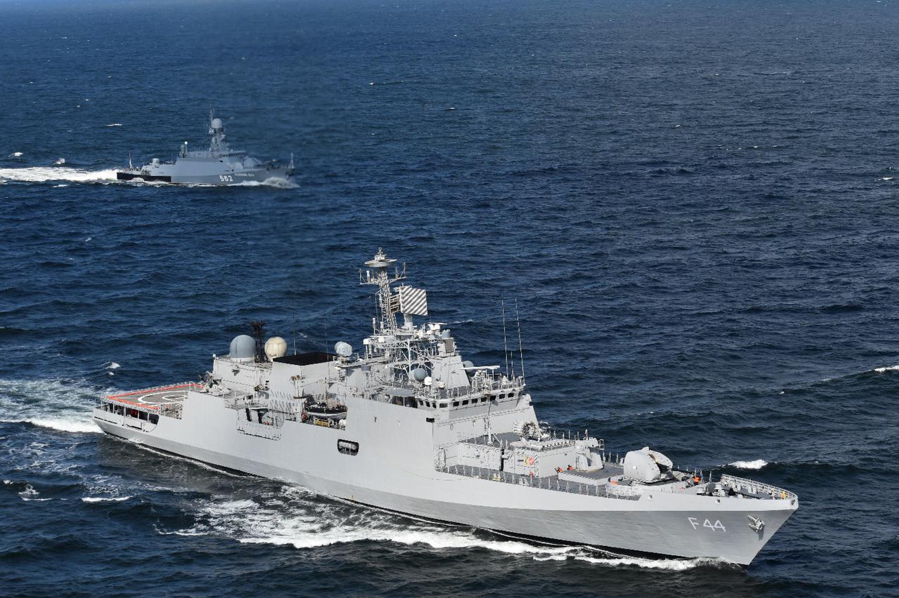 INS Tabar participates in Indra Navy-21