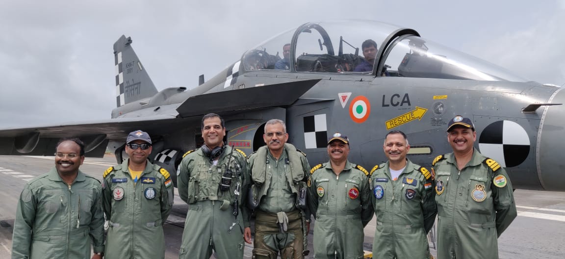 LCA Navy makes successful arrested landing