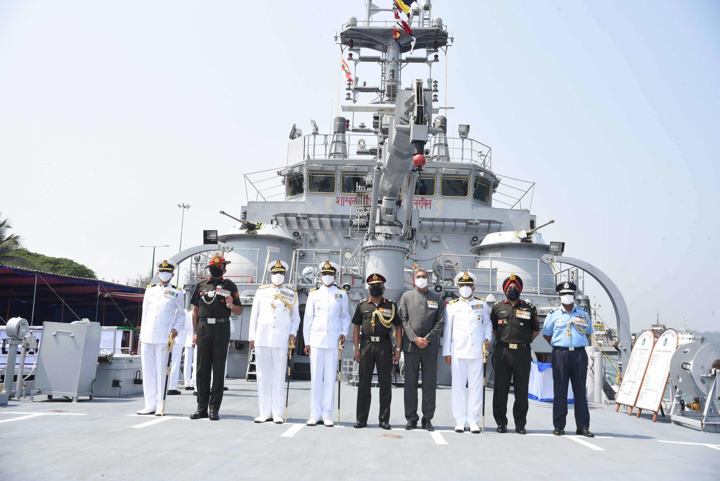 Indigenously built Landing Craft Utility L58 Commissioned