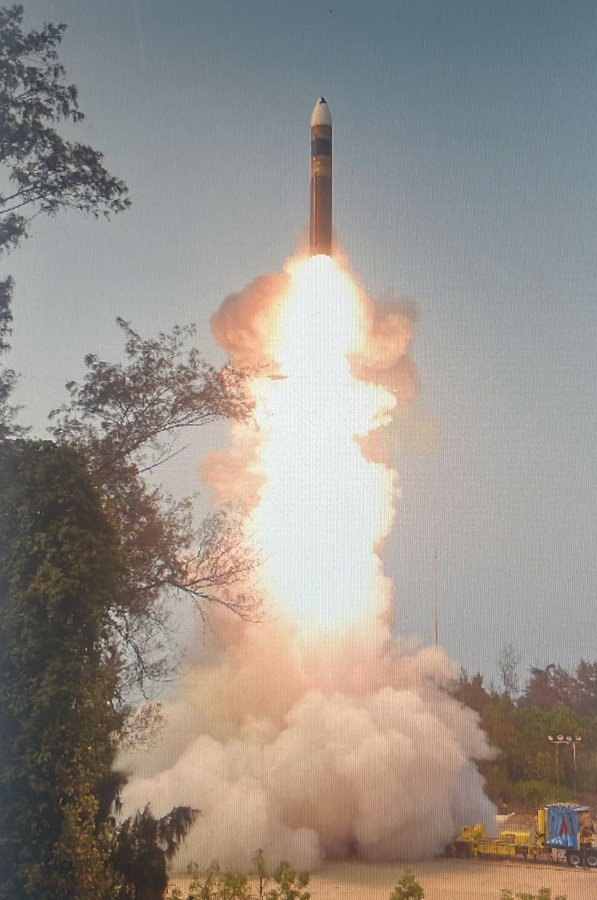 Successful Test of Agni-5 with MIRV