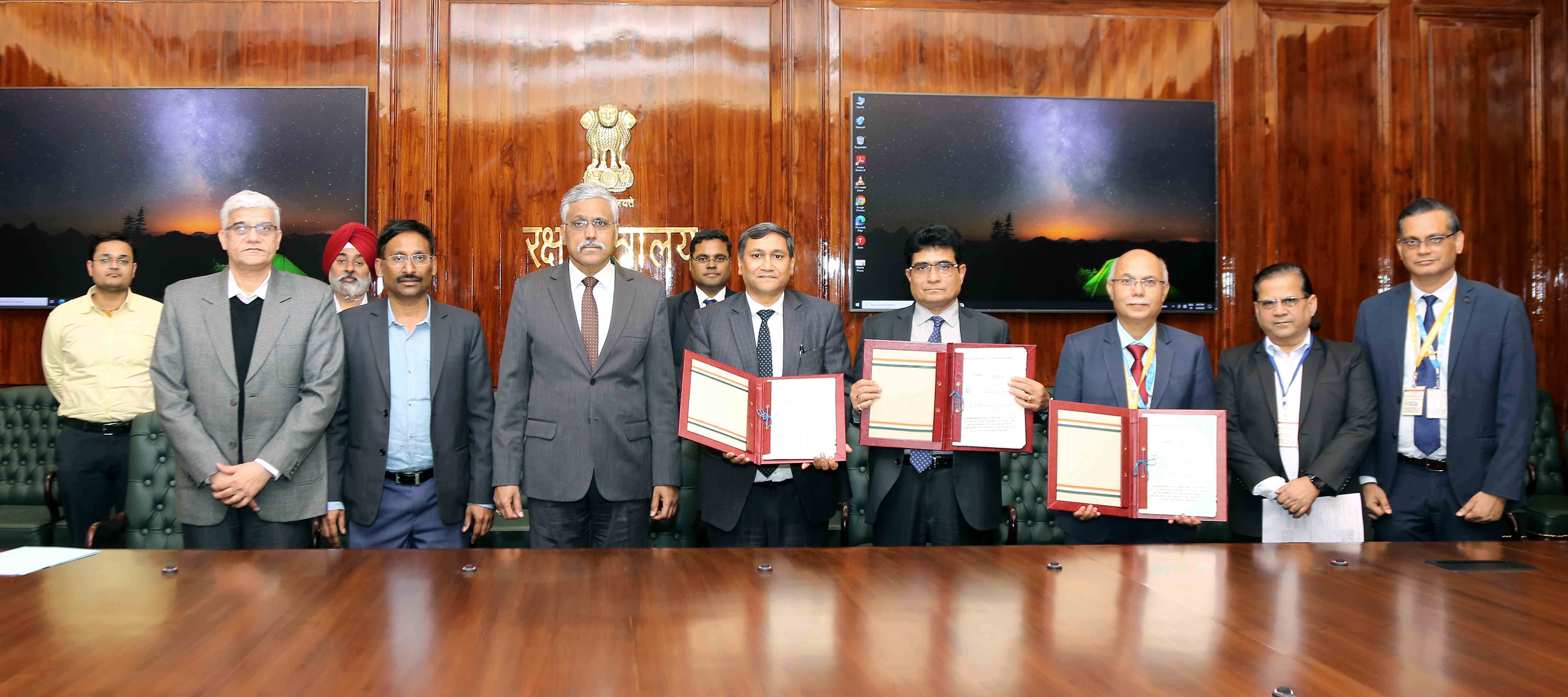 MoD inks MoU with BEML Limited, BEL & MIDHANI for Engine