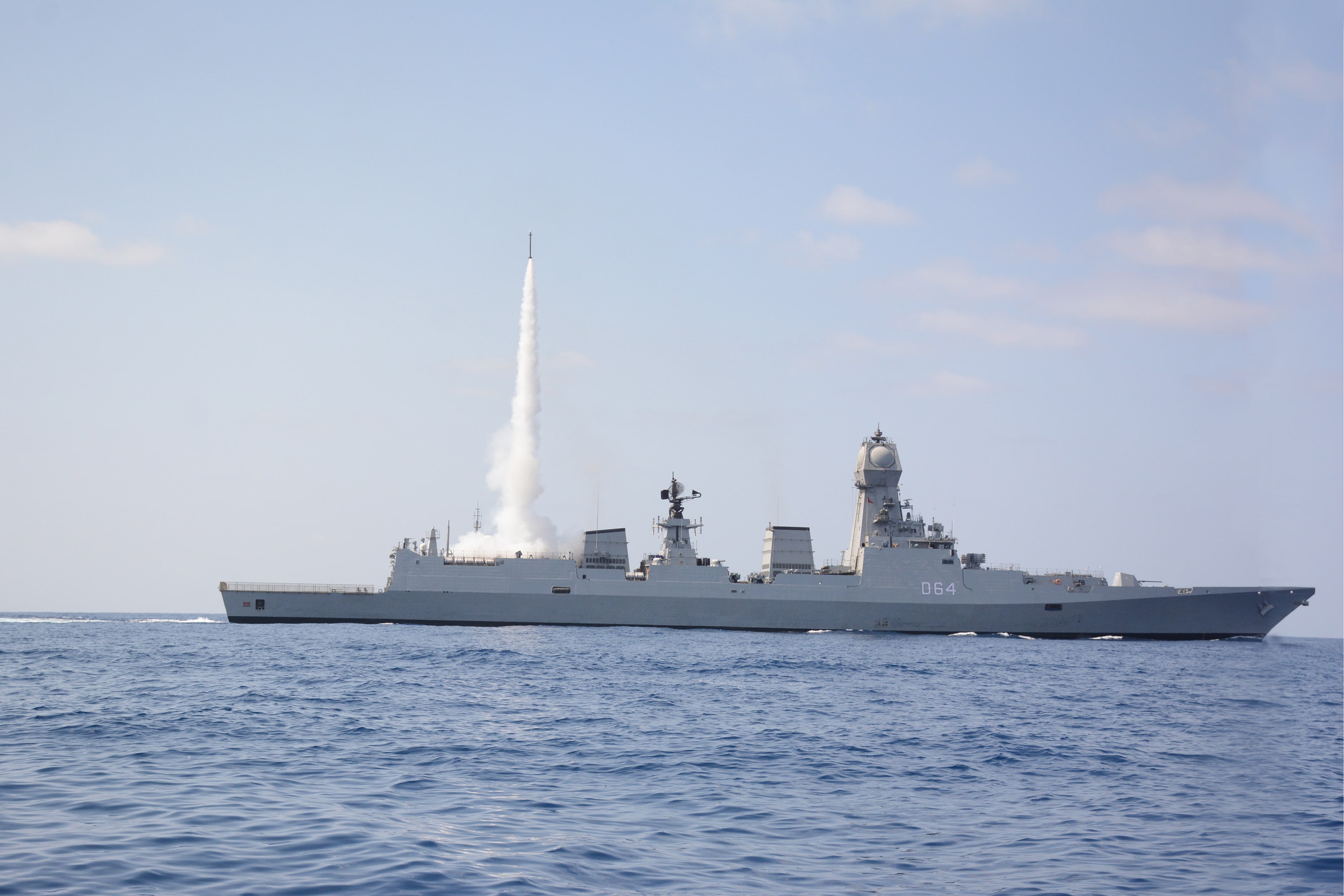 India Navy conducts MRSAM firing test