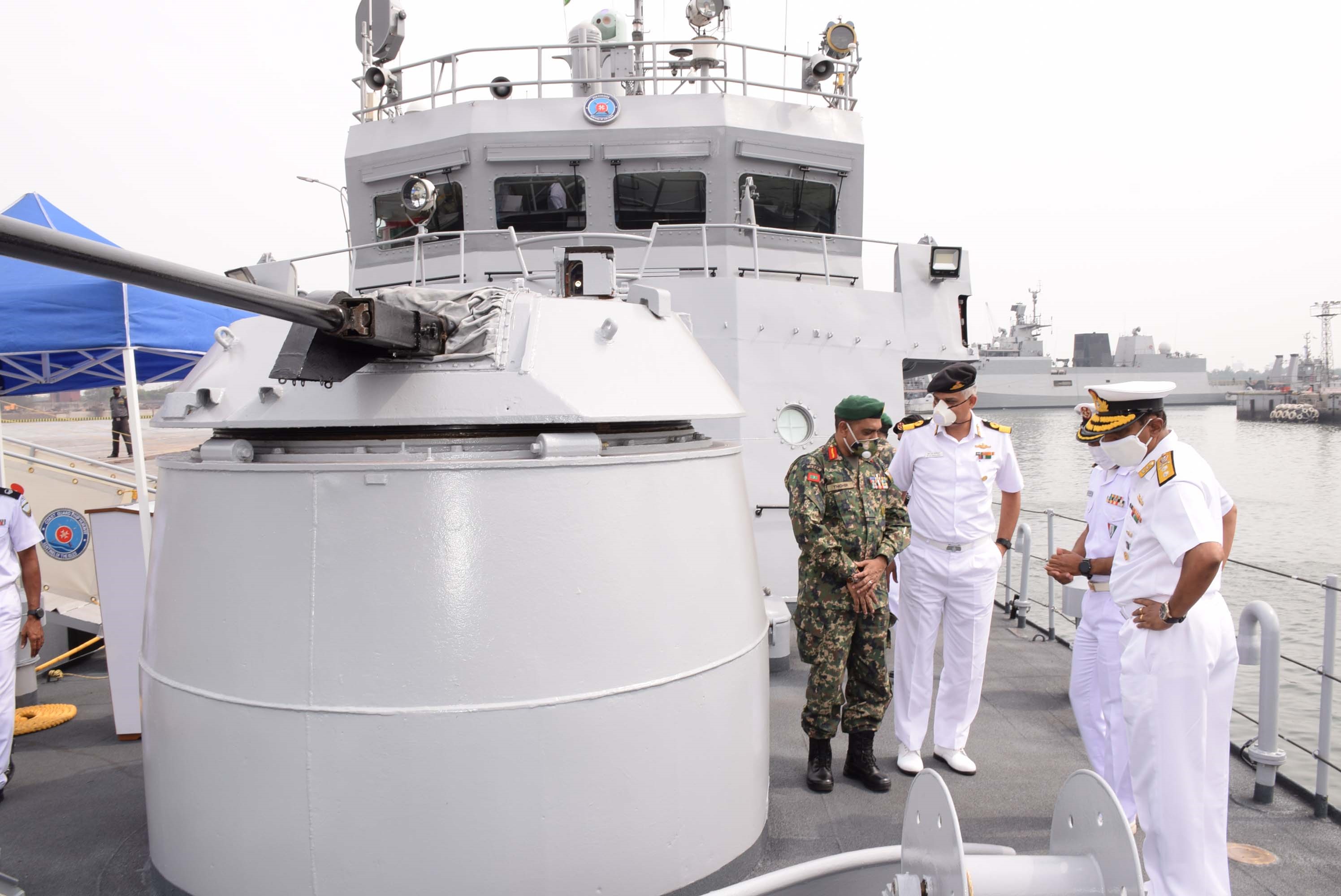 Indian naval dockyard refits Maldivian vessel