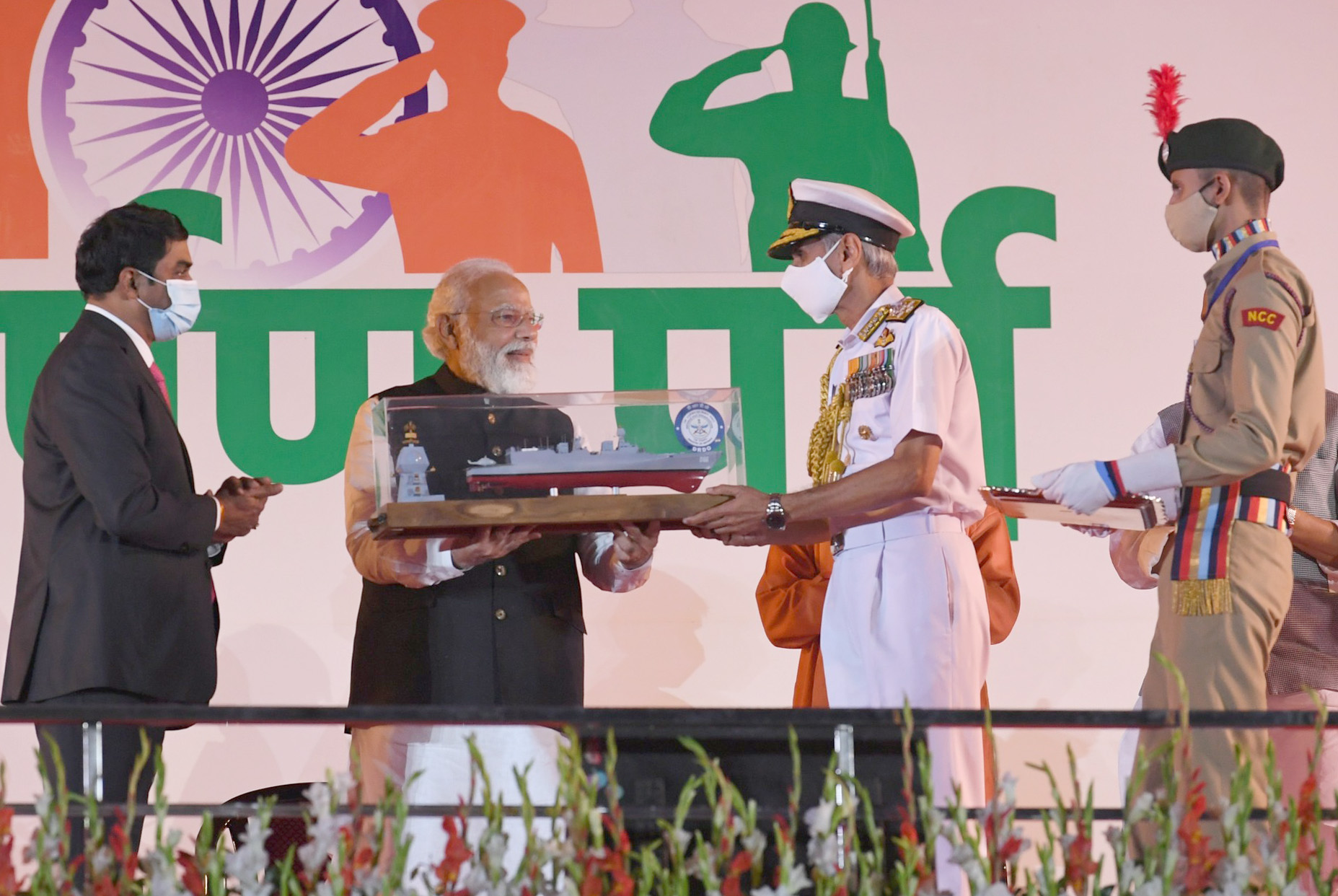 PM hands over LCH and Shakti EW Suite