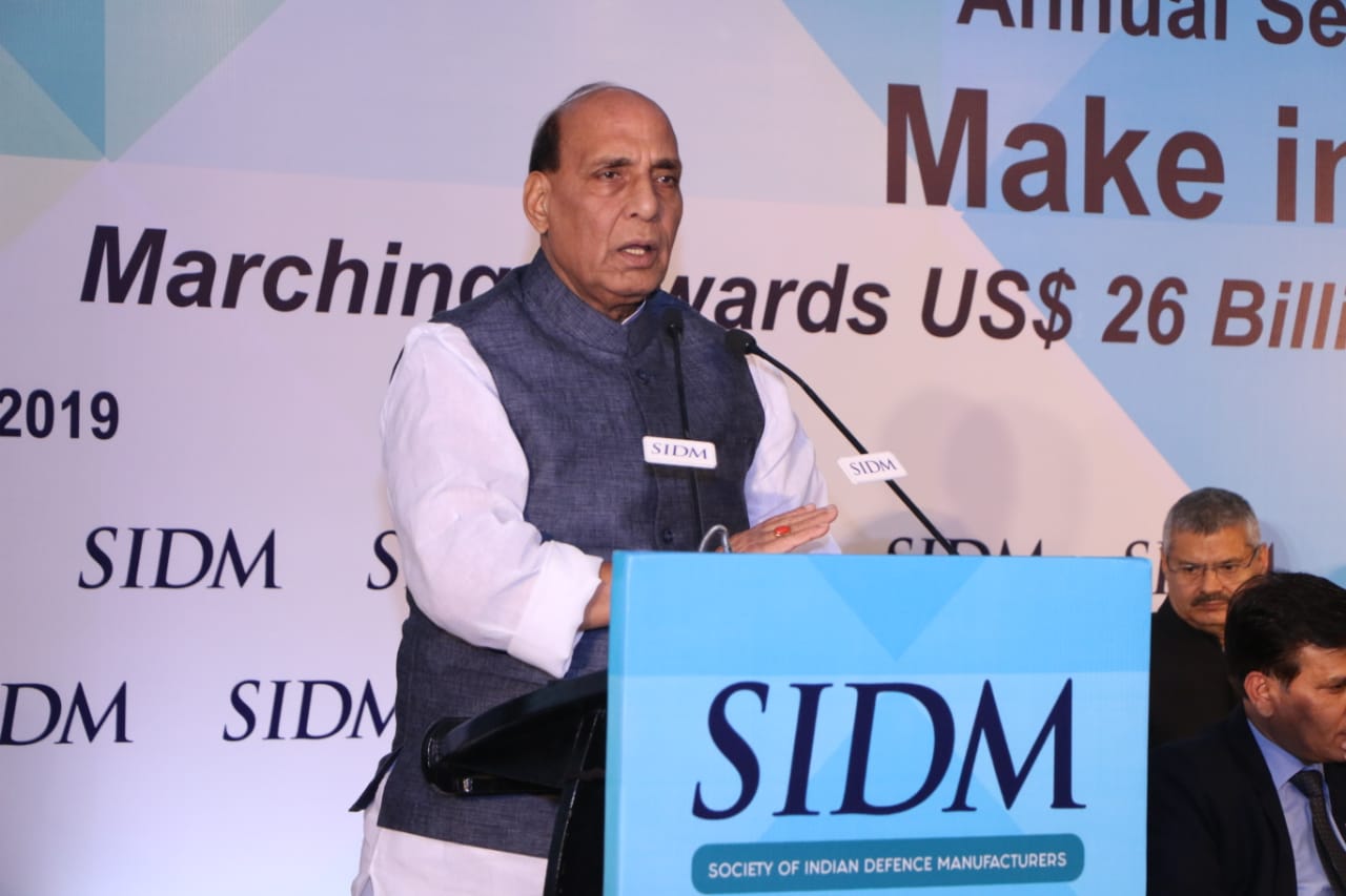 India to achieve USD 26 Billion Defence Industry by 2025: Raksha Mantri