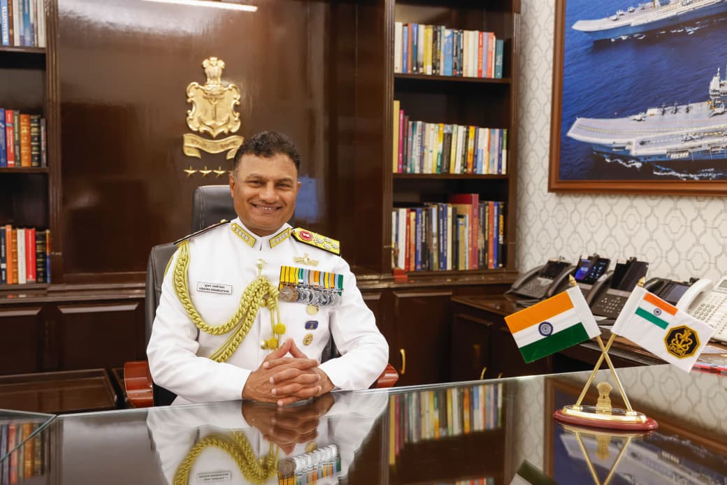 Admiral Swaminathan Takes Charge as Navy Chief