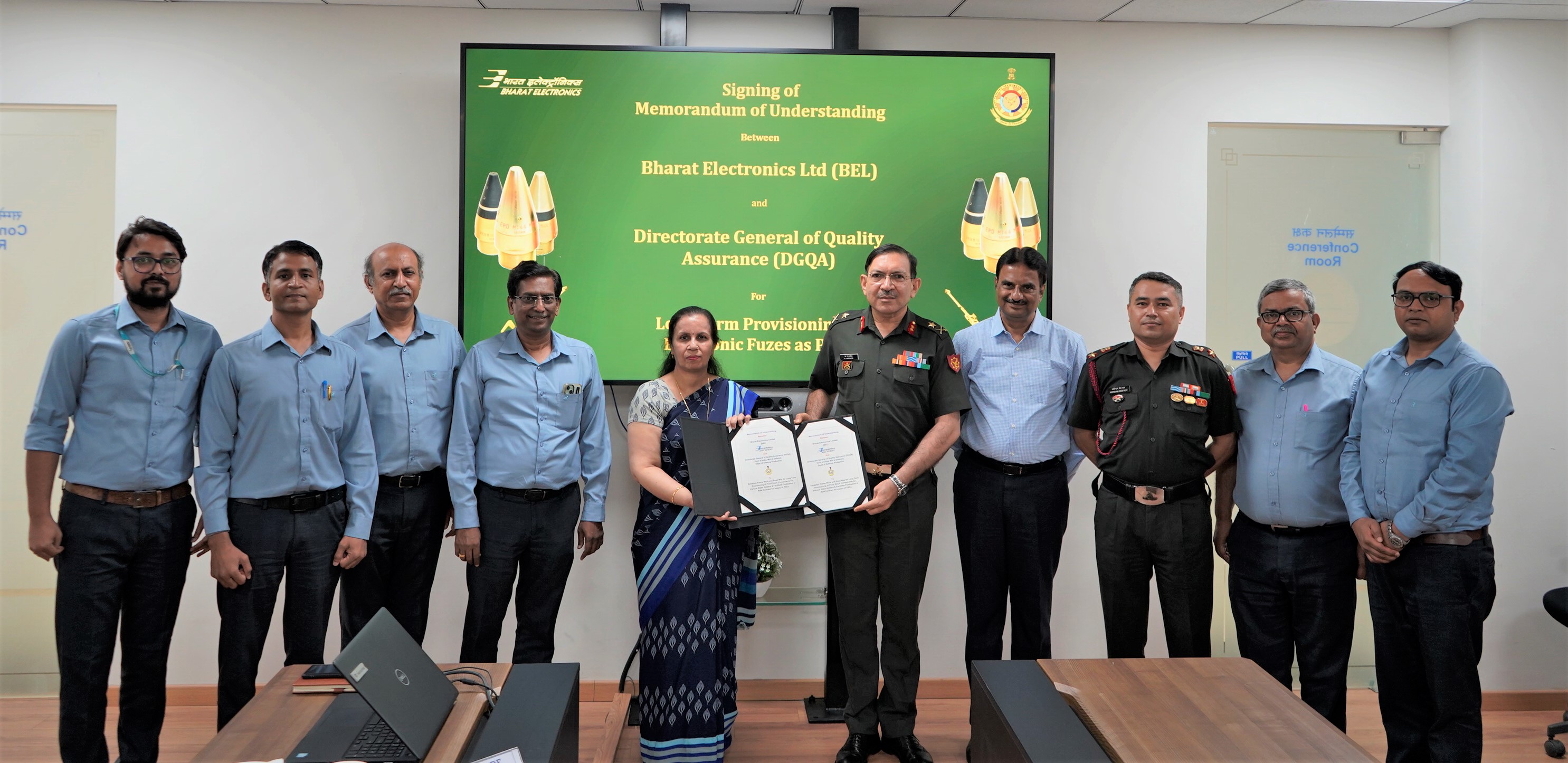 BEL and DGQA signed MoU on Electronic Fuze
