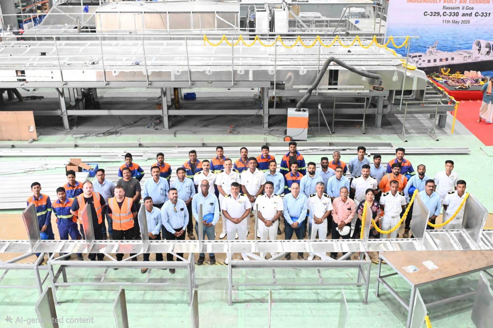 Girder Laying Ceremony for Indigenous ACV