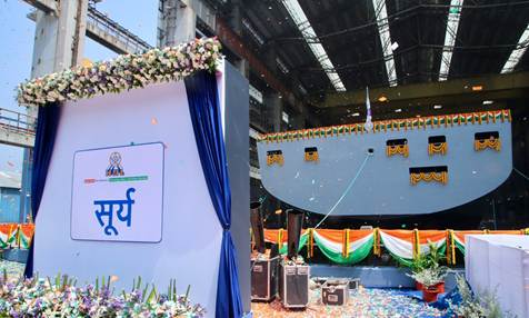 India launches 1st Indigenous Fleet Support Ship &lsquo; Surya&rsquo;