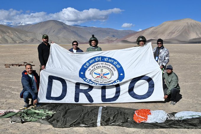 Maiden Live Jump of DRDO High-Altitude Parachute