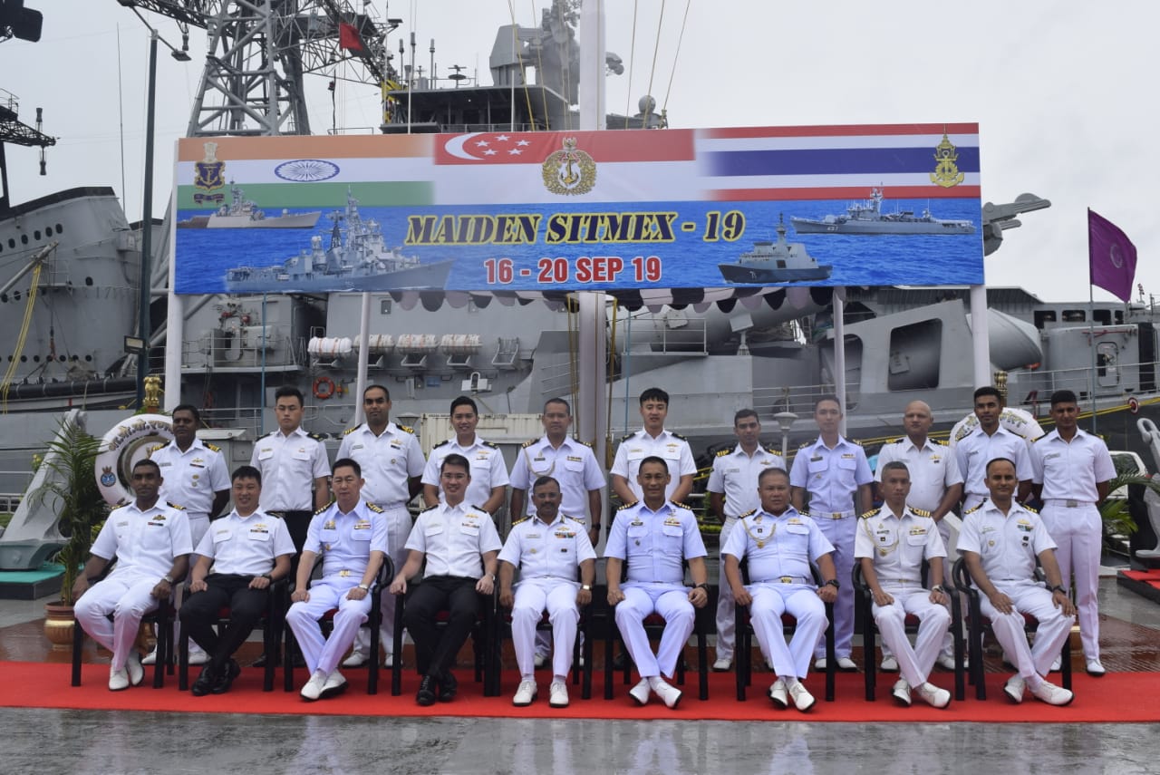 India, Singapore and Thailand begins maiden naval exercise