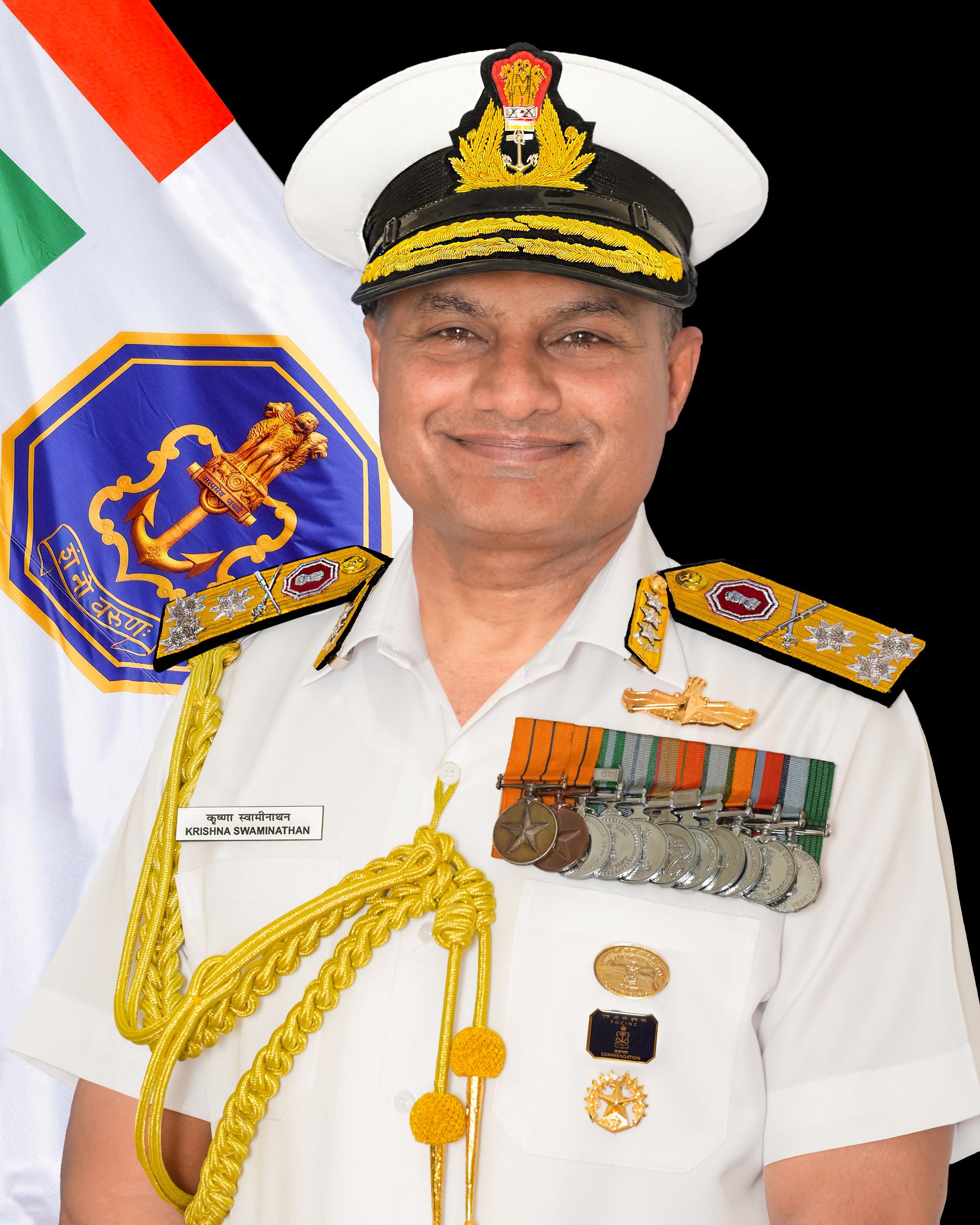 VAdm Krishna Swaminathan is New Navy Chief